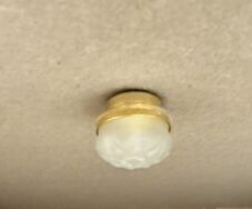 Frosted Round LED Battery Ceiling Light