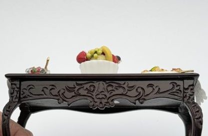 Mahogany Side Table with Appetizers - Image 5