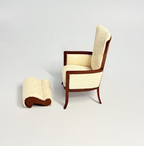 Bespaq Casual Chair with Foot Stool - Image 2