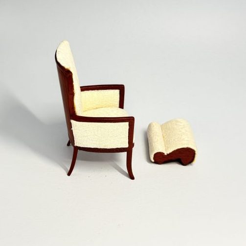 Bespaq Casual Chair with Foot Stool - Image 4