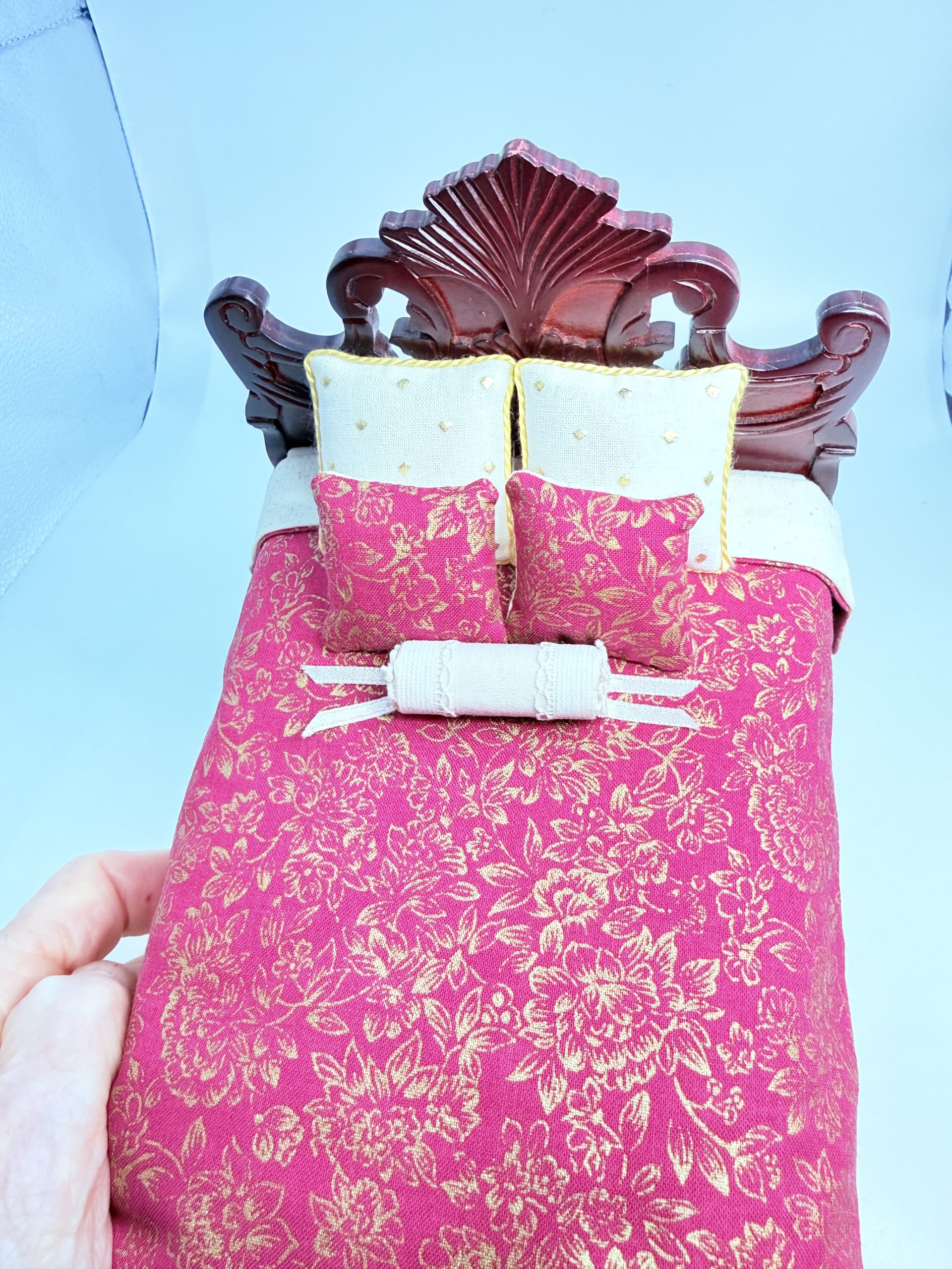 Mahogany Victorian Bed - Image 3