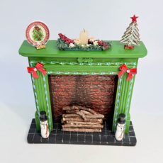 Christmas Fireplace with Sparkle