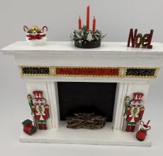 White Christmas Fireplace