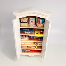 Decorative Filled Needlework Cabinet
