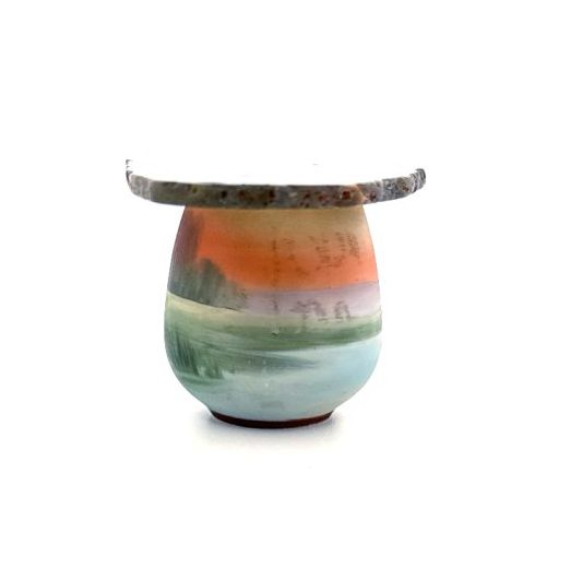 Gray Geode Coffee Table with Scenic Base - Image 3